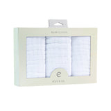 Muslin Burp Cloth - Solid White - HoneyBug 