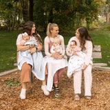 Cotton Muslin Baby Quilt - Tan Gingham - HoneyBug 