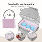 Breastmilk Cooler Bag with Detachable Insulation Box Set
