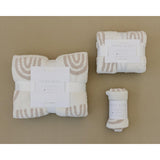Taupe Rainbow Plush Blanket - HoneyBug 