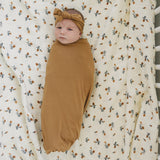 Mustard Bamboo Hat OR Head Wrap Set - HoneyBug 