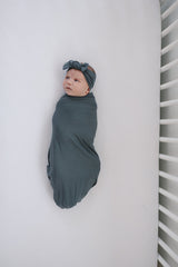 Charcoal Bamboo Head Wrap - HoneyBug 