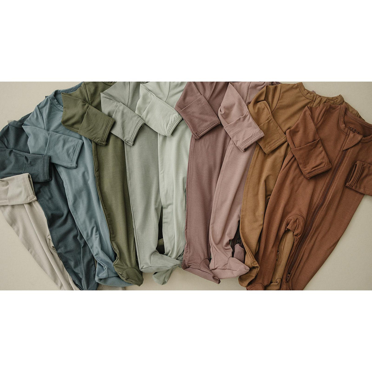 Oatmeal Bamboo Footed Zipper - HoneyBug 