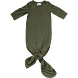 Olive Bamboo Knot Gown - HoneyBug 