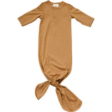 Mustard Bamboo Knot Gown - HoneyBug 