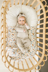 Oatmeal Bamboo Footed Zipper - HoneyBug 