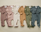 Plum Bamboo Footed Zipper - HoneyBug 