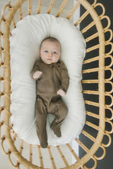 Cocoa Organic Cotton Ribbed Zipper - HoneyBug 