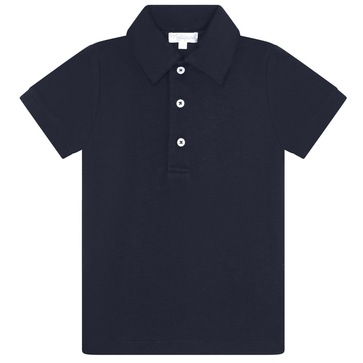 Navy Pima Cotton Polo Shirt - HoneyBug 