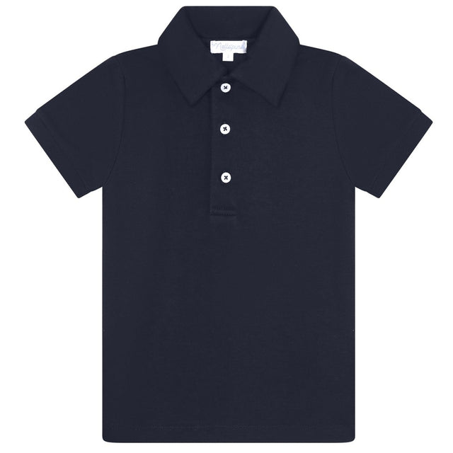 Navy Pima Cotton Polo Shirt - HoneyBug 