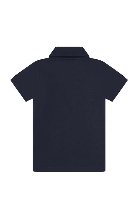 Navy Pima Cotton Polo Shirt - HoneyBug 