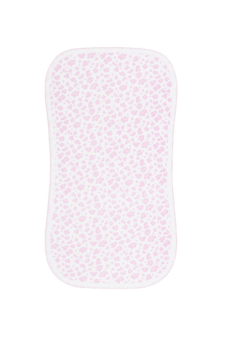 Pink Cheetah Print Burp Cloth