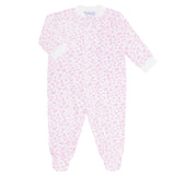 Pink Cheetah Print Zipper Footie
