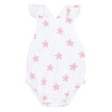Pink Stars Print Ruffle Bubble