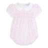 Pink Cheetah Print Smocked Bubble