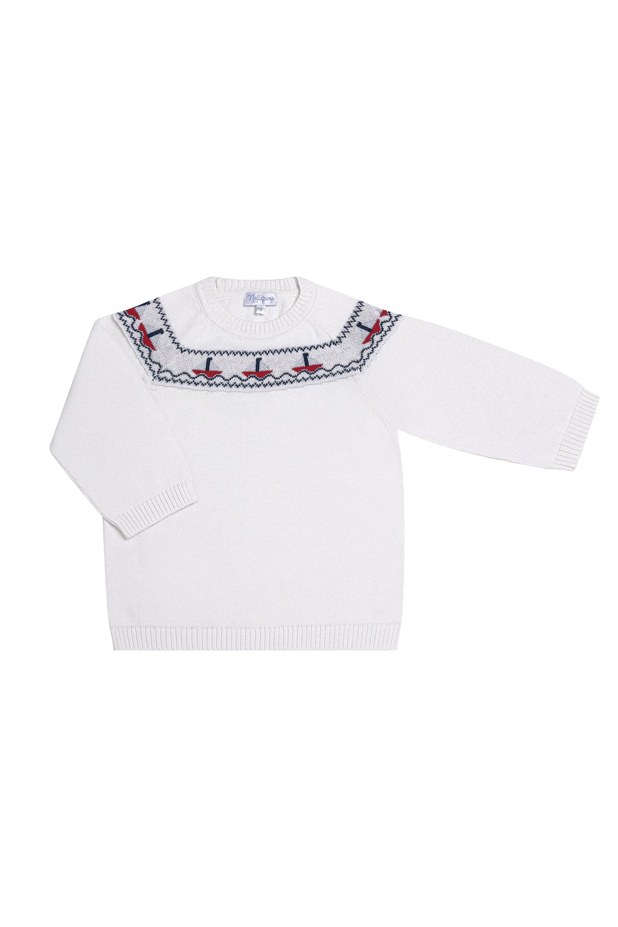 Sailboat Knit Sweater - HoneyBug 