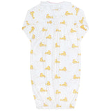 Pink Ducks Print Gown