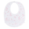 Pink Bunny Toile Bib