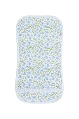 Blue Vines Print Burp Cloth - HoneyBug 