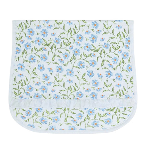 Blue Vines Print Burp Cloth - HoneyBug 
