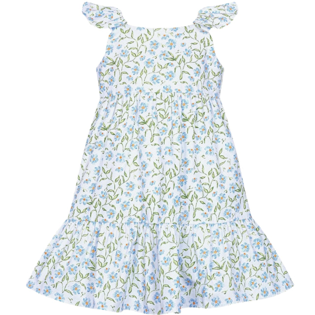 Blue Vines Woven Summer Dress - HoneyBug 