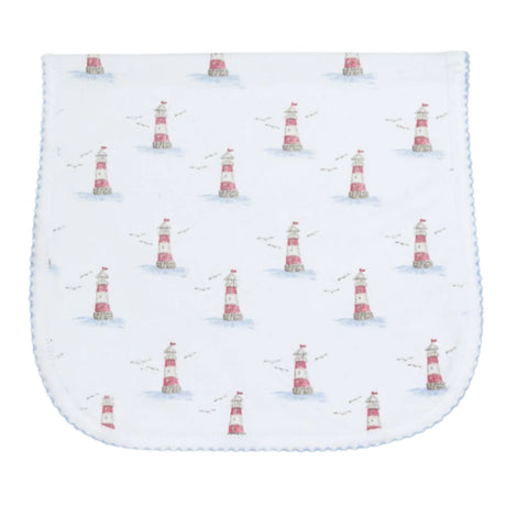 Lighthouse Print Burp Cloth - HoneyBug 