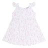 Pink Bunny Toile Ruffle Dress