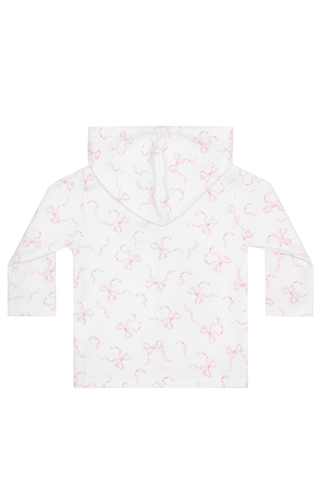 Charming Bows Print Jacquard Jacket - HoneyBug 