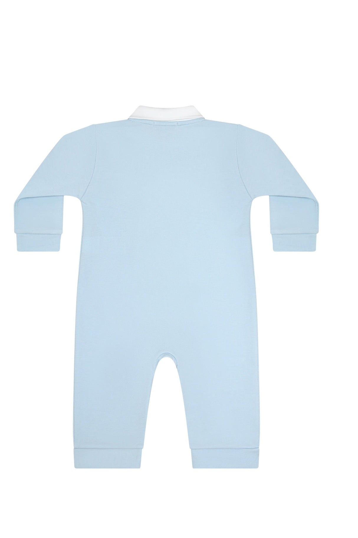 Mini Voyages Embroidery Romper LS - HoneyBug 