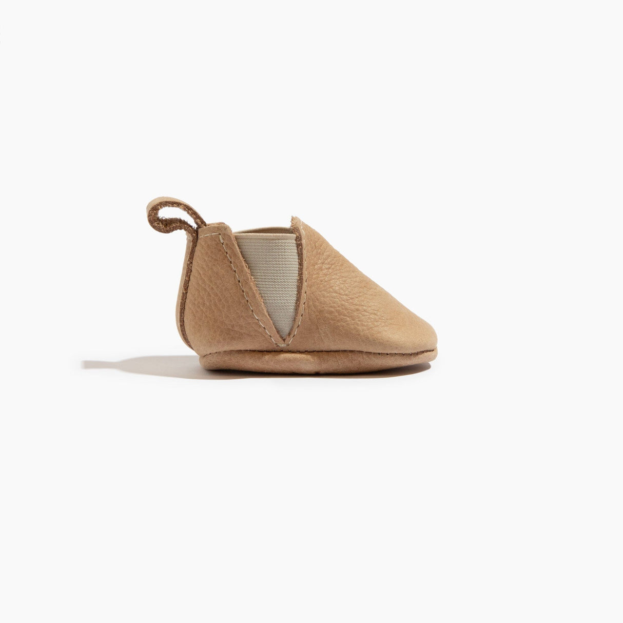 Newborn Weathered Brown Chelsea Boot Baby Shoe - HoneyBug 