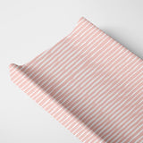 Organic Changing Pad Cover - Pink Stripes