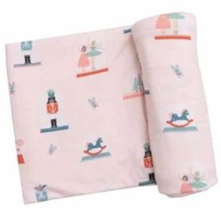 Swaddle Blanket - Nutcracker Globes - HoneyBug 