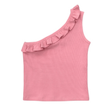 One-Shoulder Ribbed Tank