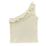 One-Shoulder Ribbed Tank