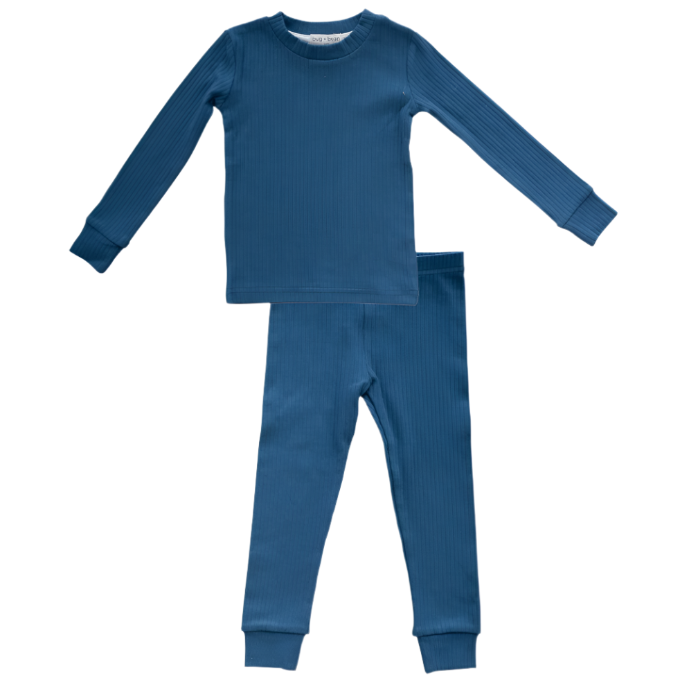 Organic Cotton 2-Piece Set - Ocean Blue - HoneyBug 