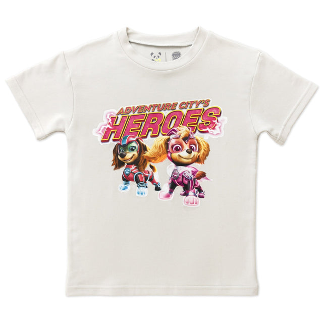 PAW Patrol: The Mighty Movie Girl Pups Bamboo Terry Kids Oversized T-Shirt - HoneyBug 