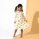 PAW Patrol: Classic Bamboo Girls' Long Sleeve Dress - HoneyBug 