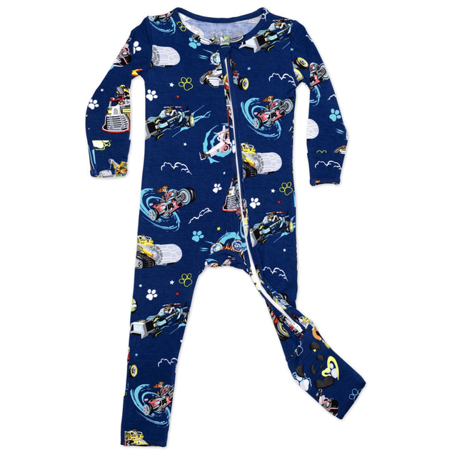 PAW Patrol: The Mighty Movie - Mighty Vehicles Bamboo Convertible Footie - HoneyBug 