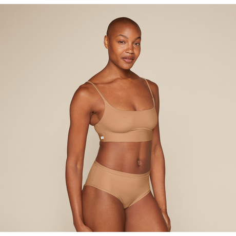 Bliss Scoop Bralette - Tan - HoneyBug 