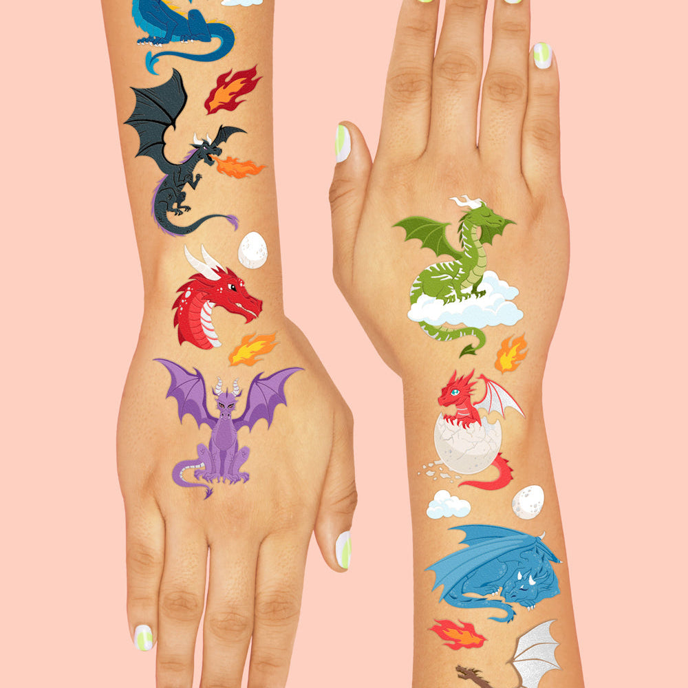 Fire Breather Tats - 40 Foil Temporary Tattoos