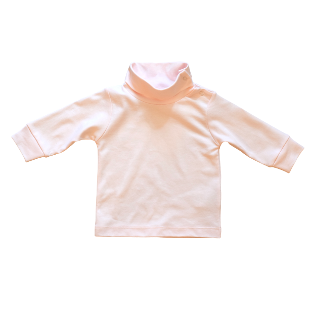 Solid Pink Turtleneck - HoneyBug 
