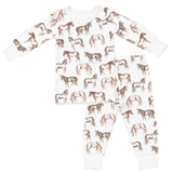 Long Sleeve 2 piece Bamboo Pajama Set - HoneyBug 