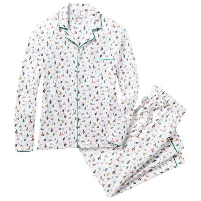 Men's Pima Pajama Set in Merry Meow - HoneyBug 