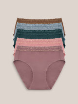 High-Waisted Postpartum Recovery Panties (5-Pack) | Dusty Hues - HoneyBug 