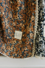 Venetian Floral + Autumn Bloom Lace Muslin Quilt - HoneyBug 