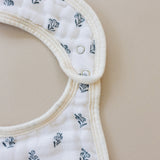 Cream Berry Classic Muslin Bib - HoneyBug 