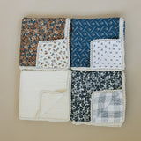 Liberty Floral + Coastal Plaid Lace Muslin Quilt - HoneyBug 
