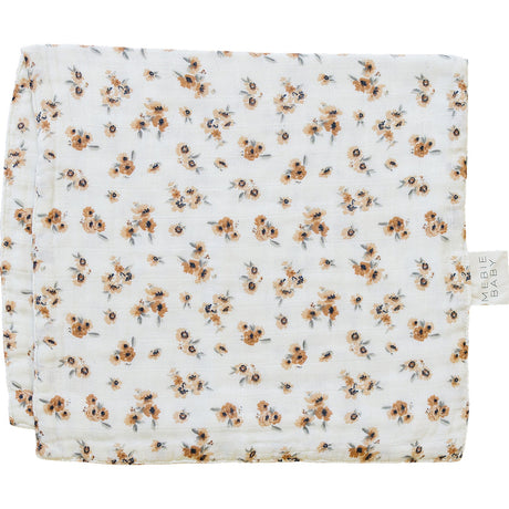Autumn Bloom Muslin Burp Cloth - HoneyBug 