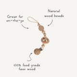 Silicone Pacifier Clip | Mila - HoneyBug 