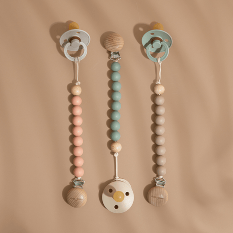 Pacifier Clip - Muted Clay - HoneyBug 